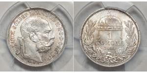 1 Krone Autriche-Hongrie (1867-1918) Argent Franz Joseph I (1830 - 1916)