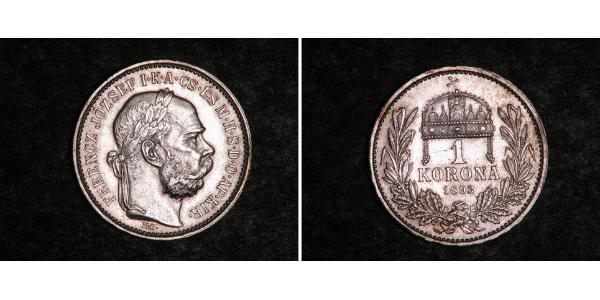 1 Krone Autriche-Hongrie (1867-1918) Argent Franz Joseph I (1830 - 1916)