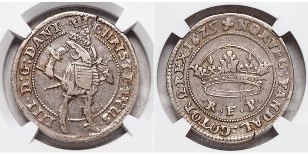 1 Krone Danemark Argent 