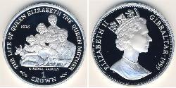 1 Krone Gibraltar Argent 
