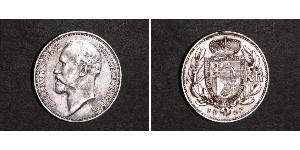 1 Krone Liechtenstein Argent Johann II, Prince of Liechtenstein (1840-1929)