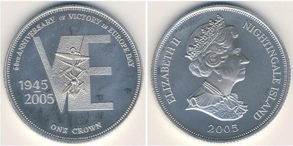 1 Krone  Argent Elizabeth II (1926-2022)