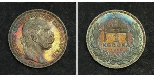 1 Krone Impero austro-ungarico (1867-1918) Argento Franz Joseph I (1830 - 1916)