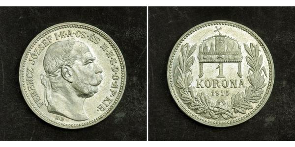 1 Krone Impero austro-ungarico (1867-1918) Argento Franz Joseph I (1830 - 1916)