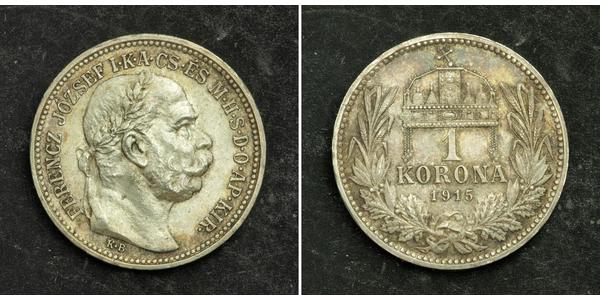 1 Krone Impero austro-ungarico (1867-1918) Argento Franz Joseph I (1830 - 1916)