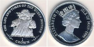 1 Krone Isola di Man Argento Elisabetta II (1926-2022)
