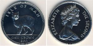 1 Krone Isola di Man Argento 