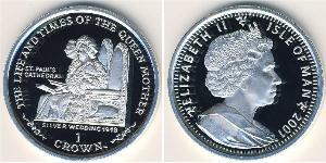 1 Krone Isola di Man Argento 