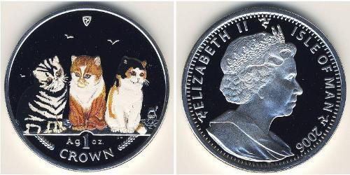 1 Krone Isola di Man Argento 