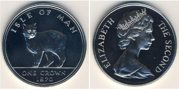 1 Krone Isola di Man Argento 