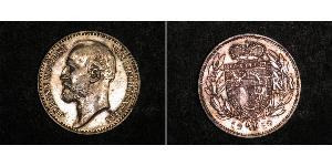 1 Krone Liechtenstein Argento Johann II, Prince of Liechtenstein (1840-1929)