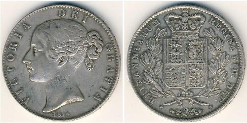 1 Krone Regno Unito  Argento 