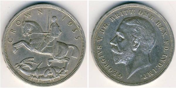 1 Krone Regno Unito  Argento 