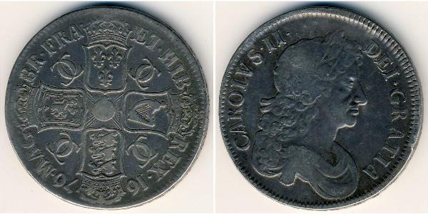 1 Krone Regno Unito  Argento 