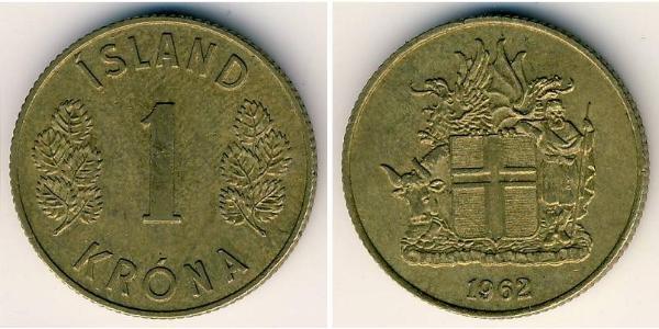 1 Krone Islandia Bronce 