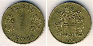 1 Krone Iceland Bronze 