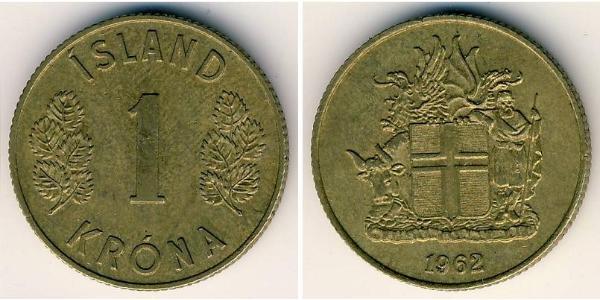1 Krone Iceland Bronze 