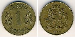 1 Krone Island Bronze 