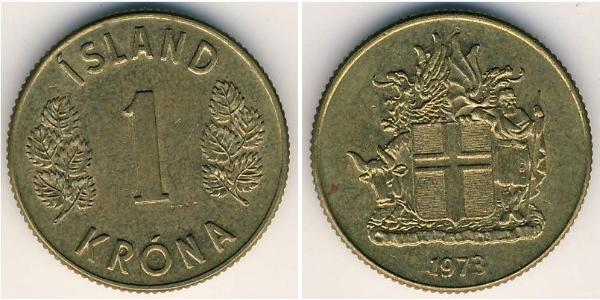 1 Krone Islande Bronze 