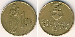 1 Krone Slovakia Bronze 