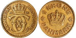 1 Krone Denmark Bronze/Aluminium 