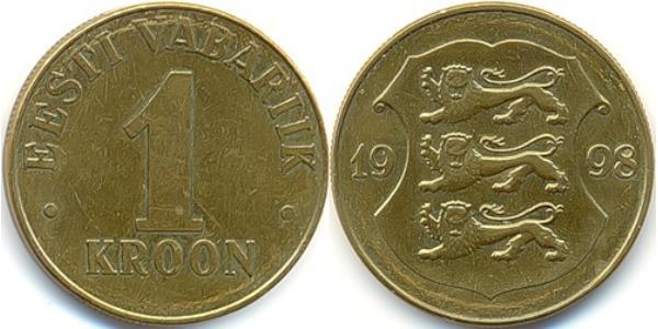 1 Krone Estland (1991 - ) Bronze/Aluminium 