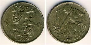 1 Krone Cecoslovacchia  (1918-1992) Bronzo 