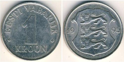 1 Krone Estonia (1991 - ) Copper/Nickel 