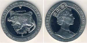 1 Krone Isle of Man Copper/Nickel Elizabeth II (1926-2022)