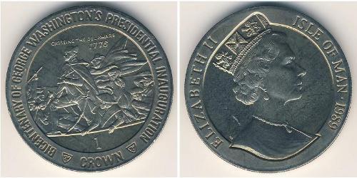 1 Krone Isle of Man Copper/Nickel Elizabeth II (1926-2022)
