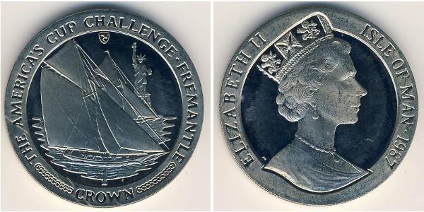 1 Krone Isle of Man Copper/Nickel Elizabeth II (1926-2022)