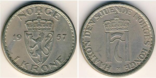 1 Krone Norway Copper/Nickel 