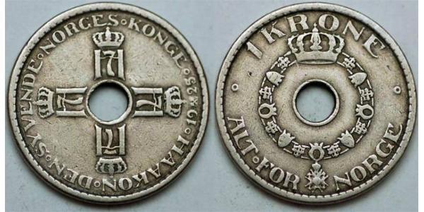 1 Krone Norway Copper/Nickel 