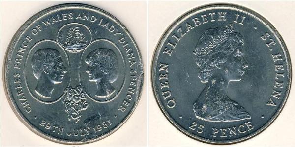 1 Krone Saint Helena (1981 - ) Copper/Nickel 