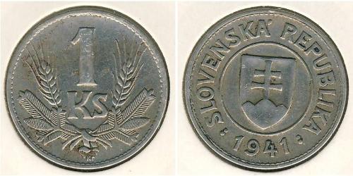 1 Krone Slovakia Copper/Nickel 