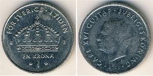 1 Krone Sweden Copper/Nickel 