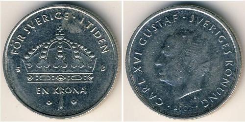 1 Krone Sweden Copper/Nickel 
