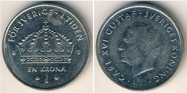 1 Krone Sweden Copper/Nickel 