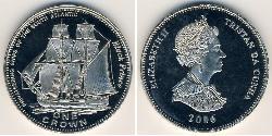 1 Krone Tristan da Cunha Copper/Nickel Elizabeth II (1926-2022)