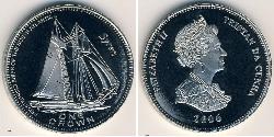 1 Krone Tristan da Cunha Copper/Nickel Elizabeth II (1926-2022)