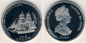 1 Krone Tristan da Cunha Copper/Nickel Elizabeth II (1926-2022)