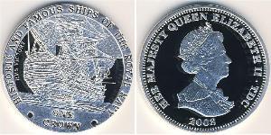 1 Krone Tristan da Cunha Copper/Nickel Elizabeth II (1926-2022)