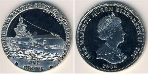 1 Krone Tristan da Cunha Copper/Nickel Elizabeth II (1926-2022)