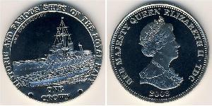 1 Krone Tristan da Cunha Copper/Nickel Elizabeth II (1926-2022)