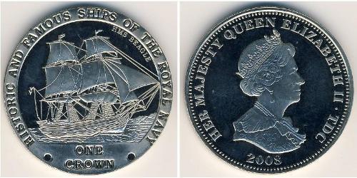 1 Krone Tristan da Cunha Copper/Nickel Elizabeth II (1926-2022)