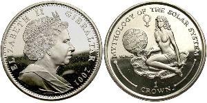 1 Krone Gibraltar Cuivre/Nickel Elizabeth II (1926-2022)
