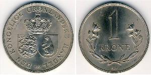 1 Krone Groenland Cuivre/Nickel 