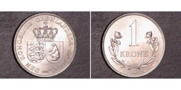 1 Krone Groenland Cuivre/Nickel 