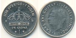 1 Krone Suède Cuivre/Nickel 