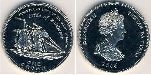 1 Krone Tristan da Cunha (archipel) Cuivre/Nickel Elizabeth II (1926-2022)